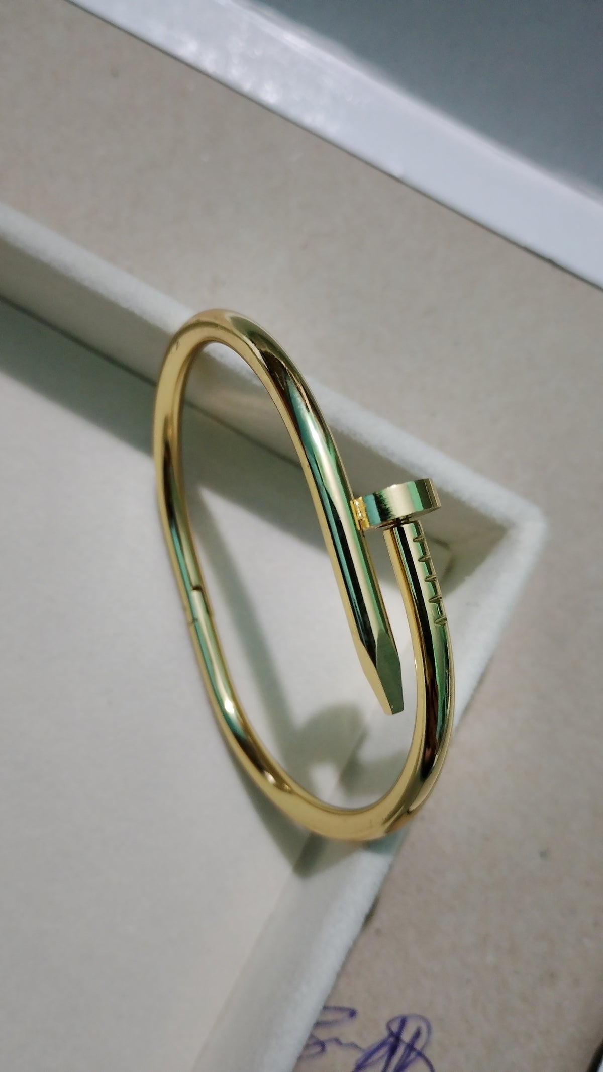 18k Gold Plated Nail bracelet for woman and girls