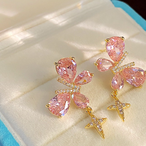 Elegant Butterfly Shaped Stud Earrings