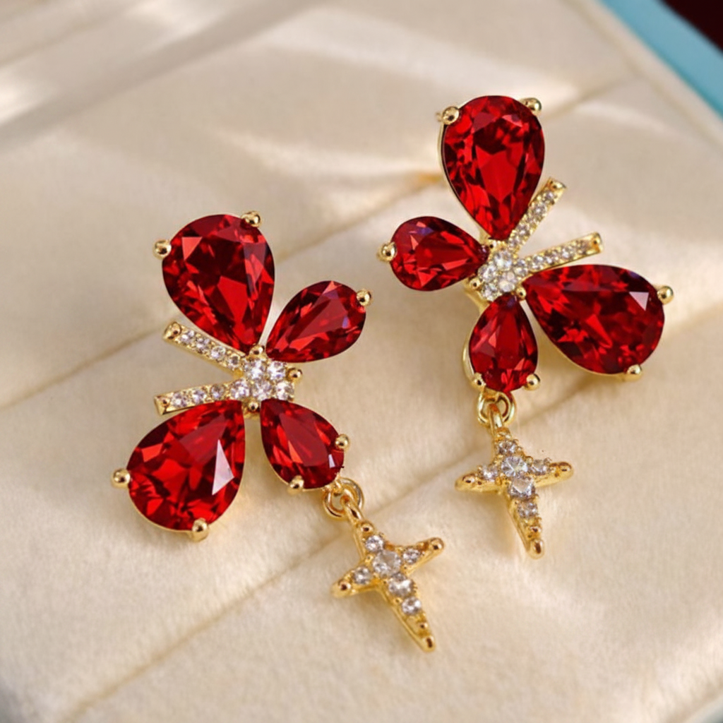 Elegant Butterfly Shaped Stud Earrings