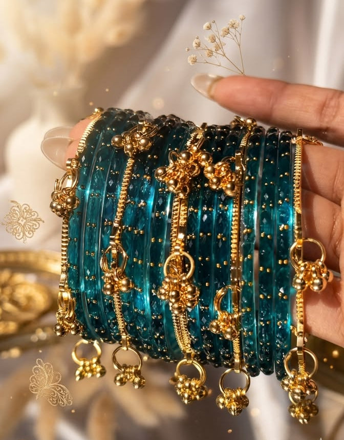 Kashmiri Ghungroo Bangles Set