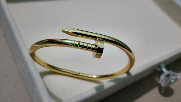18k Gold Plated Nail bracelet for woman and girls